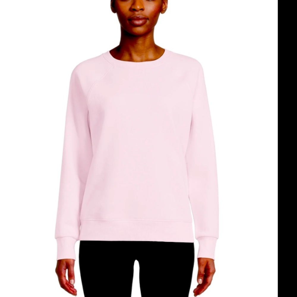 Women's Athletic Works Pink Crew Sweatshirt KF26763090- XXL (20)